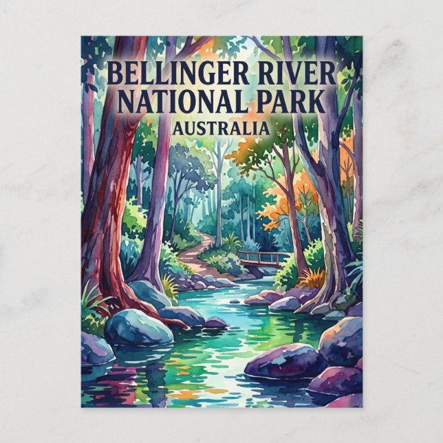 Postal Parque Nacional Río Bellinger Australia (Anverso)