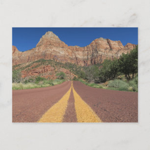 Postal Parque nacional Road Zion Estados Unidos