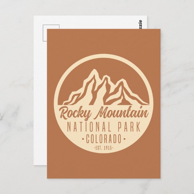 Postal Parque nacional Rocky Mountain Colorado (Anverso / Reverso)