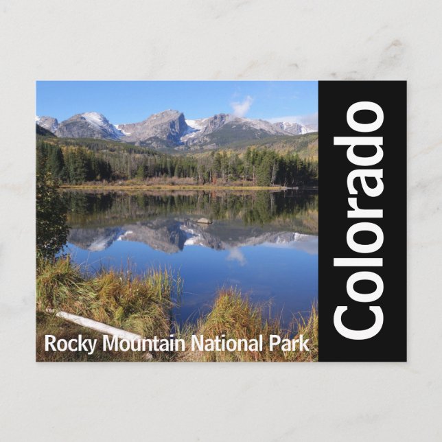 Postal Parque nacional Rocky Mountain Colorado Sprague La (Anverso)