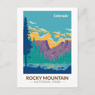 Postal Parque nacional Rocky Mountain Teton Range Travel