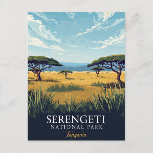 Postal Parque Nacional Safari Serengeti