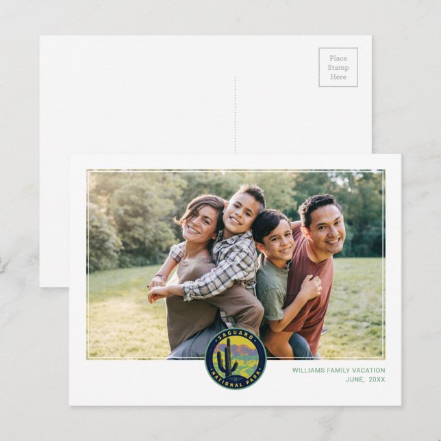 Postal Parque Nacional Saguaro (Anverso / Reverso)