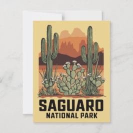 Postal Parque nacional Saguaro Cactus