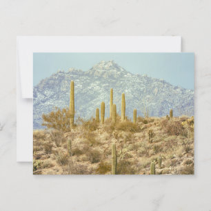 Postal Parque nacional Saguaro con montaña
