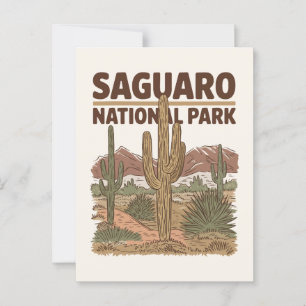 Postal Parque nacional Saguaro, Desierto Sonorés