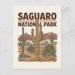 Postal Parque nacional Saguaro, Desierto Sonorés