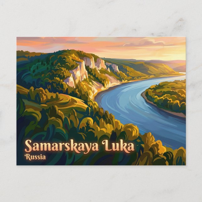 Postal Parque Nacional Samarskaya Luka Rusia (Anverso)