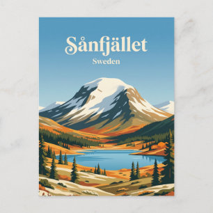 Postal Parque Nacional Sånfjället Suecia