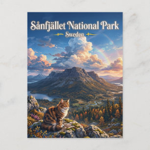 Postal Parque Nacional Sånfjället Suecia