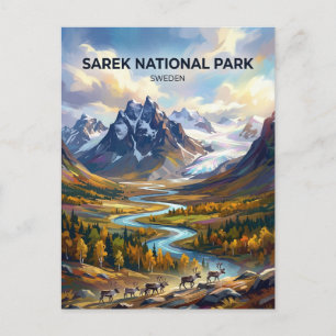 Postal Parque Nacional Sarek Suecia