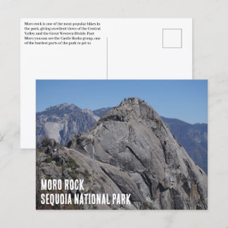 Postal Parque nacional Secuoia de Roca Moro