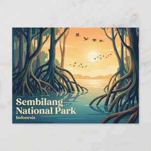 Postal Parque Nacional Sembilang Indonesia