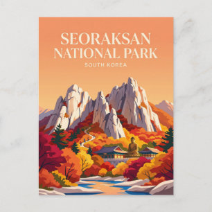 Postal Parque Nacional Seoraksan Corea del Sur
