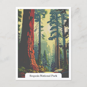 Postal Parque Nacional Sequoia, California, Estados Unido