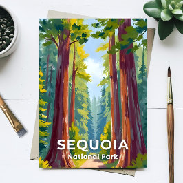 Postal Parque Nacional Sequoia | Viajes a California