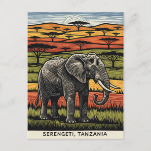 Postal Parque nacional Serengeti
