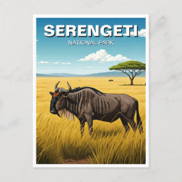 Postal Parque nacional Serengeti Postcard de Tanzania