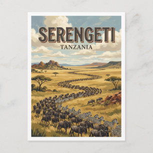 Postal Parque Nacional Serengeti Seronera Tanzania