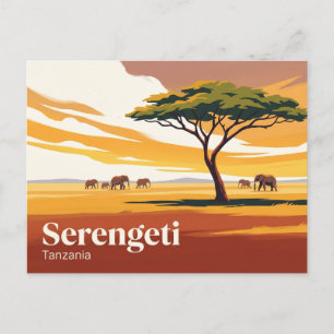 Postal Parque Nacional Serengeti Tanzania