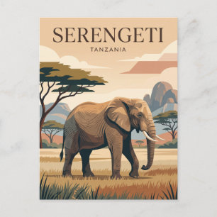 Postal Parque Nacional Serengeti Tanzania