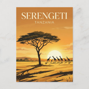 Postal Parque Nacional Serengeti Tanzania