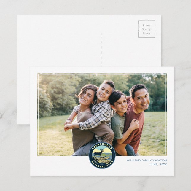 Postal Parque nacional Shenandoah (Anverso / Reverso)