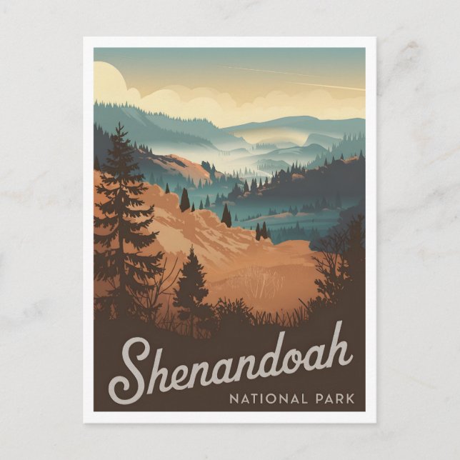 Postal Parque nacional Shenandoah (Anverso)