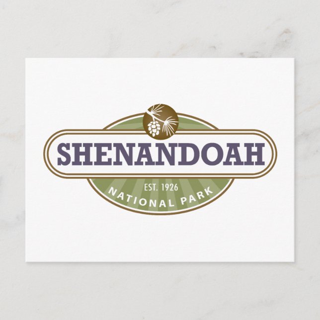 Postal Parque nacional Shenandoah (Anverso)