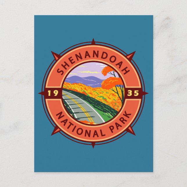 Postal Parque nacional Shenandoah Emblem (Anverso)