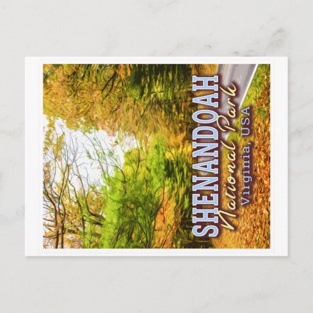 POSTAL PARQUE NACIONAL SHENANDOAH - ESTADOS UNIDOS (Anverso)