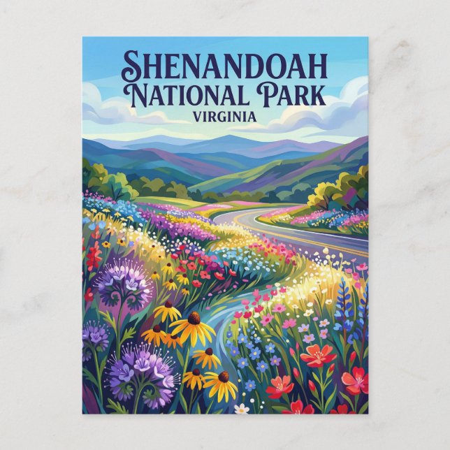 Postal Parque Nacional Shenandoah Virginia (Anverso)
