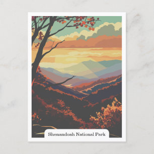 Postal Parque nacional Shenandoah, Virginia, Estados Unid