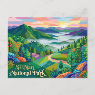 Postal Parque Nacional Si Nan Tailandia