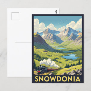 Postal Parque nacional Snowdonia Viajes de Gales