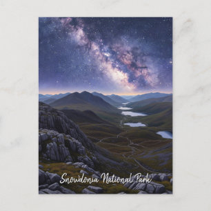 Postal Parque nacional Snowdonia Wales Noche de Viajes