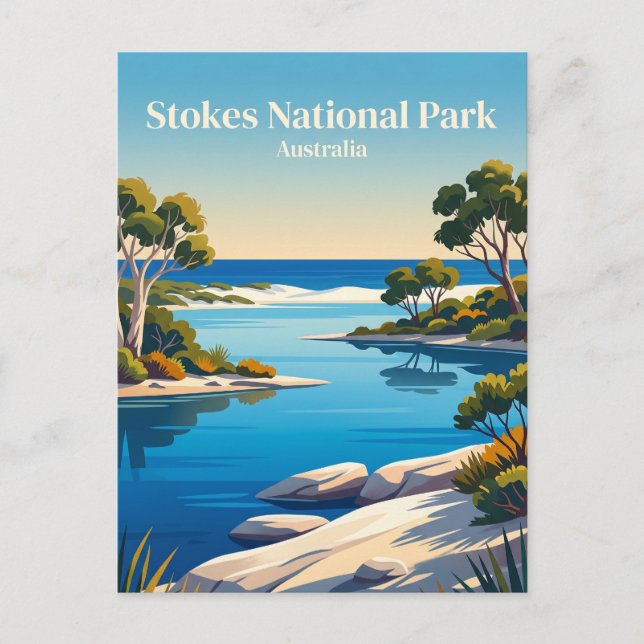 Postal Parque Nacional Stokes Australia (Anverso)