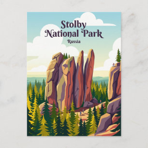 Postal Parque Nacional Stolby Rusia