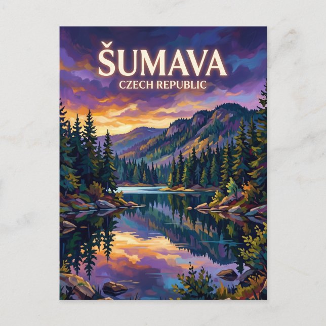 Postal Parque Nacional Šumava República Checa (Anverso)