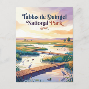 Postal Parque Nacional Tablas de Daimiel España