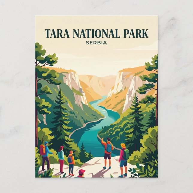 Postal Parque Nacional Tara Serbia (Anverso)