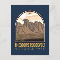Parque nacional Teodore Roosevelt Emblem Vintage
