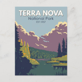 Postal Parque nacional Terra Nova Canadá Viajes de arte