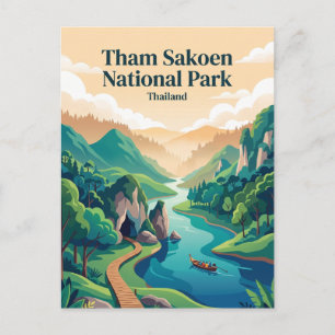 Postal Parque Nacional Tham Sakoen Tailandia