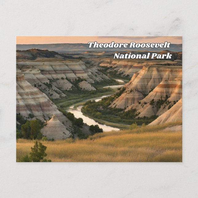 Postal Parque nacional Theodore Roosevelt (Anverso)