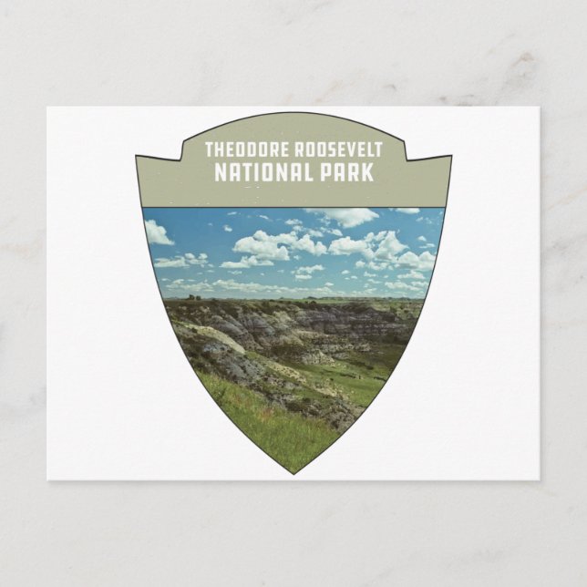 Postal Parque nacional Theodore Roosevelt North Dakota (Anverso)