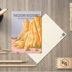 Postal Parque nacional Theodore Roosevelt North Dakota