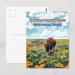 Postal Parque nacional Theodore Roosevelt North Dakota
