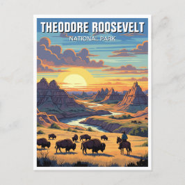 Postal Parque nacional Theodore Roosevelt North Dakota