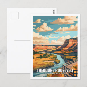 Postal Parque nacional Theodore Roosevelt North Dakota Es